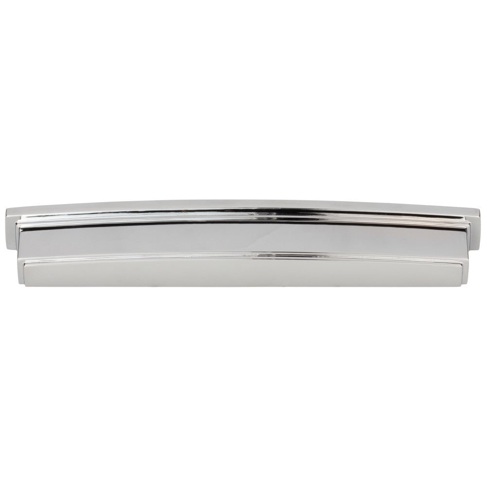 Hardware Resources 96 mm Center-to-Center Satin Nickel Square Renzo Cabinet Cup Pull