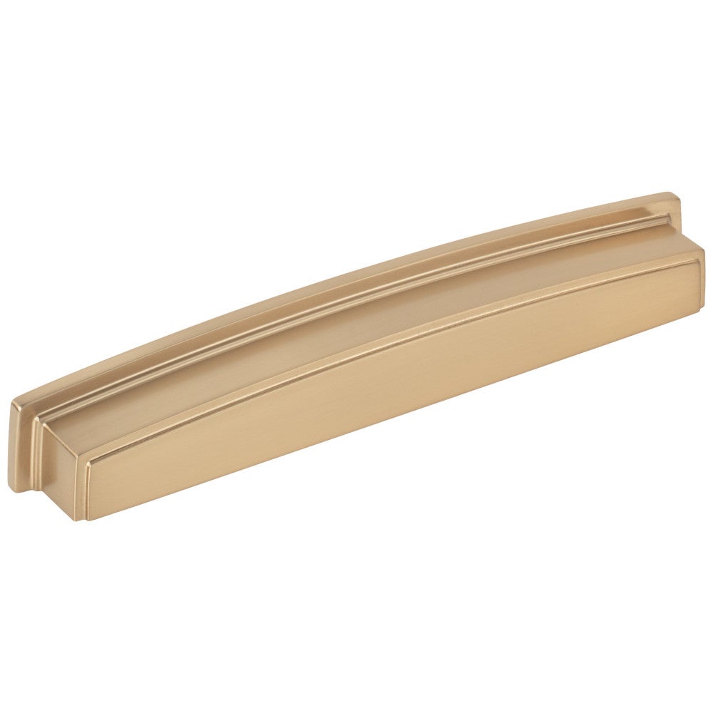 Hardware Resources 96 mm Center-to-Center Satin Nickel Square Renzo Cabinet Cup Pull