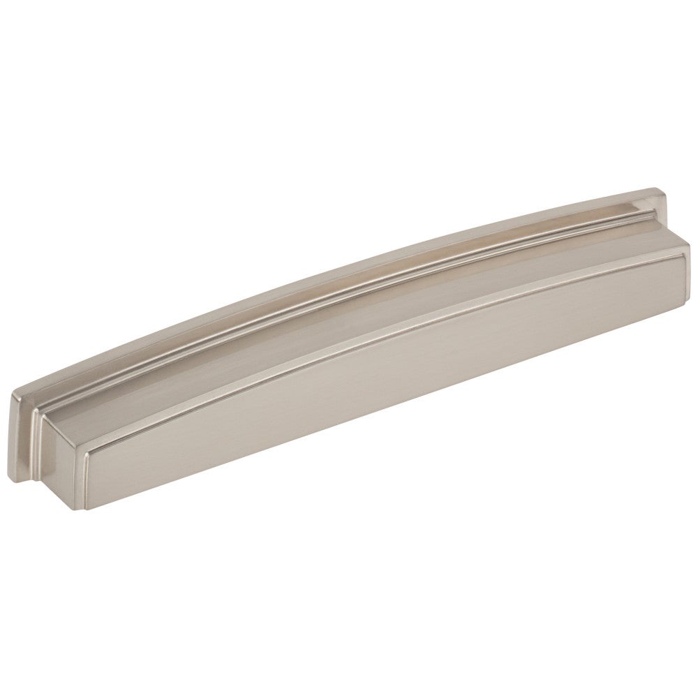 Hardware Resources 96 mm Center-to-Center Satin Nickel Square Renzo Cabinet Cup Pull