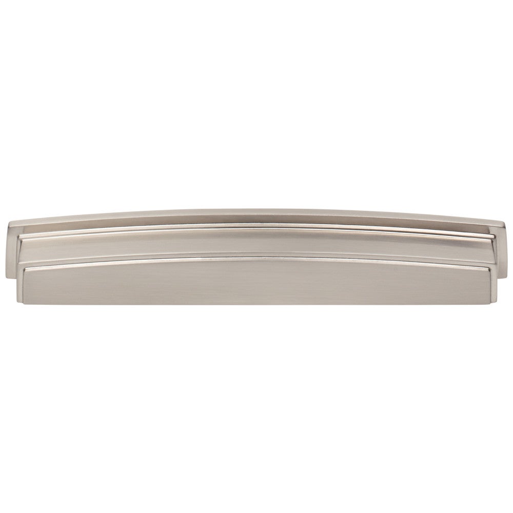 Hardware Resources 96 mm Center-to-Center Satin Nickel Square Renzo Cabinet Cup Pull
