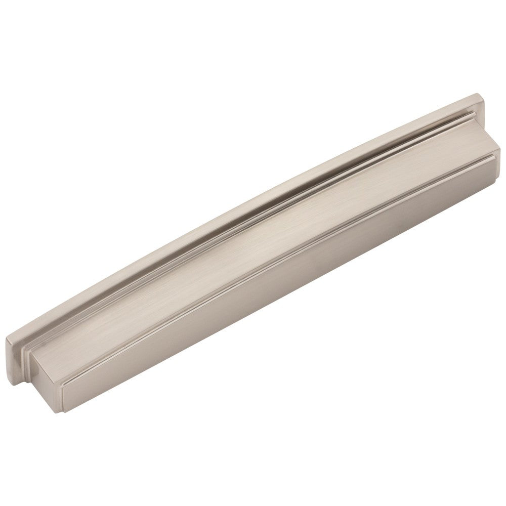 Hardware Resources 96 mm Center-to-Center Satin Nickel Square Renzo Cabinet Cup Pull