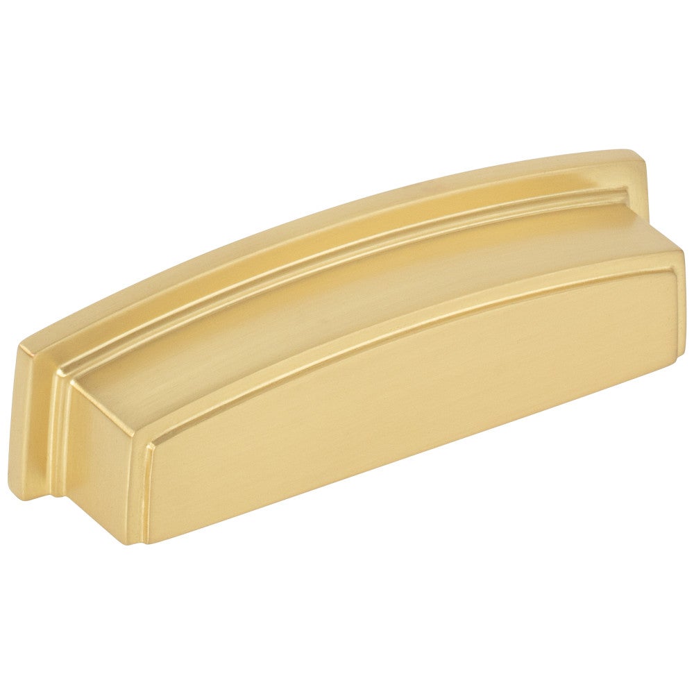 Hardware Resources 96 mm Center-to-Center Satin Nickel Square Renzo Cabinet Cup Pull