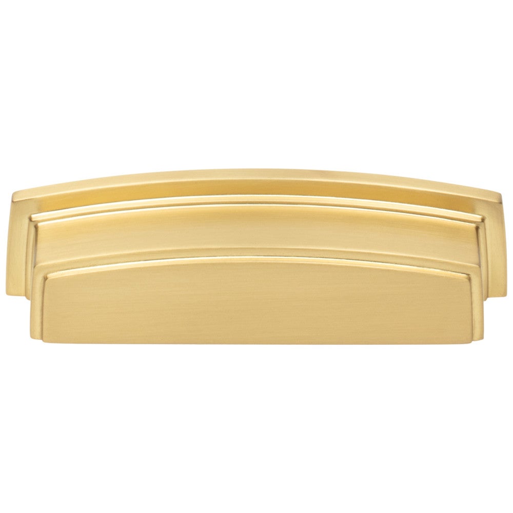 Hardware Resources 96 mm Center-to-Center Satin Nickel Square Renzo Cabinet Cup Pull