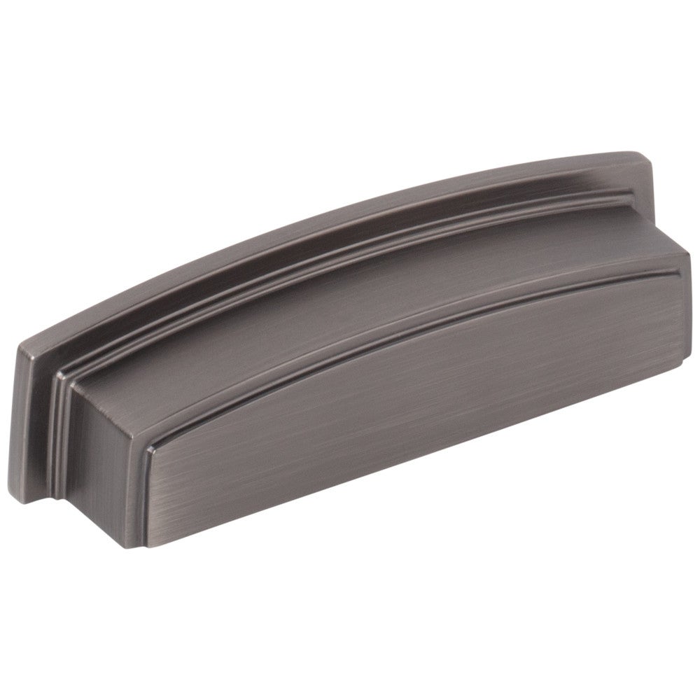 Hardware Resources 96 mm Center-to-Center Satin Nickel Square Renzo Cabinet Cup Pull