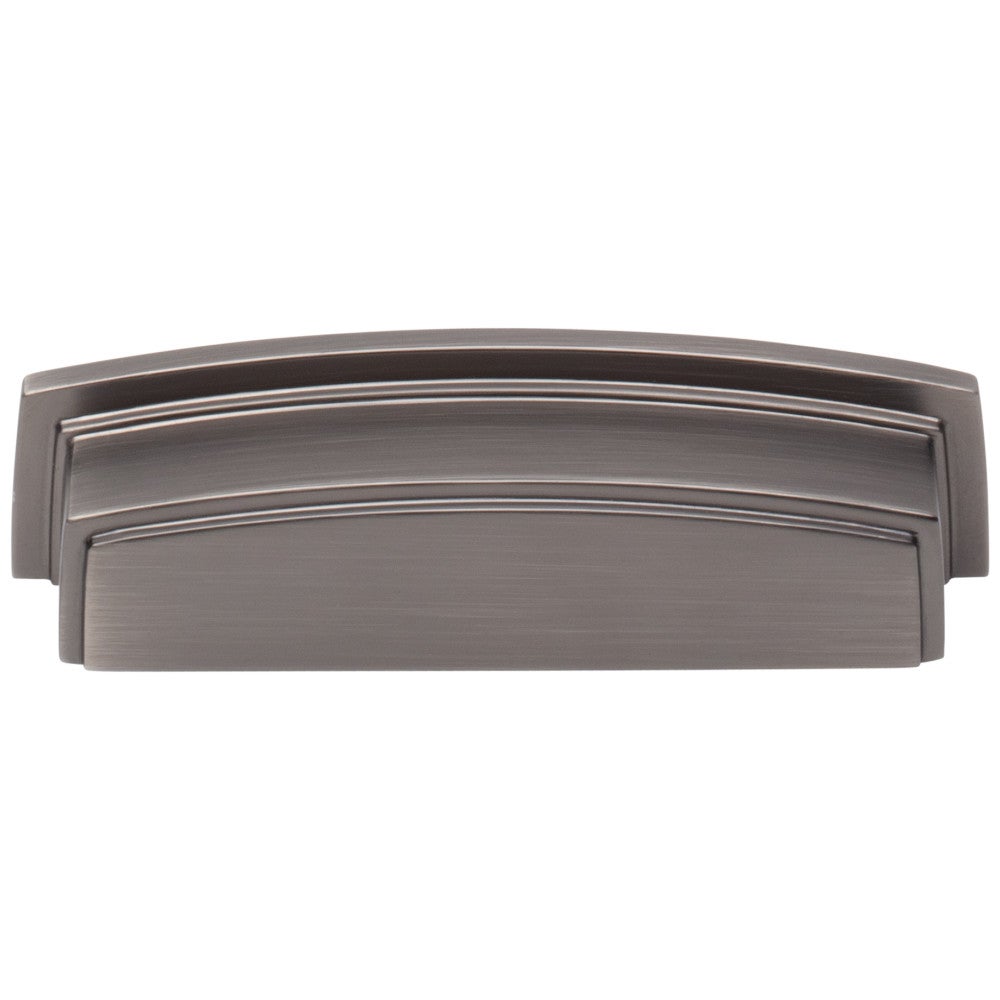 Hardware Resources 96 mm Center-to-Center Satin Nickel Square Renzo Cabinet Cup Pull