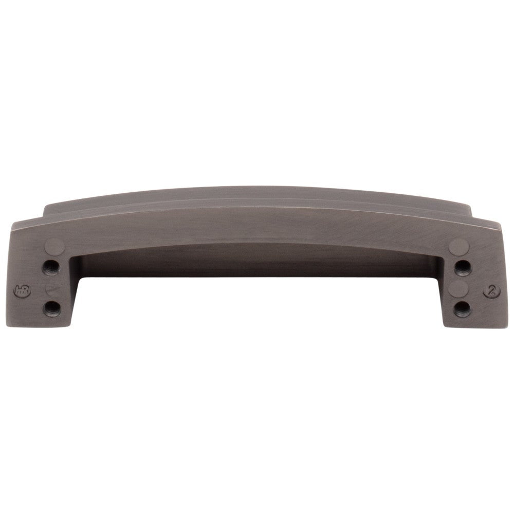 Hardware Resources 96 mm Center-to-Center Satin Nickel Square Renzo Cabinet Cup Pull