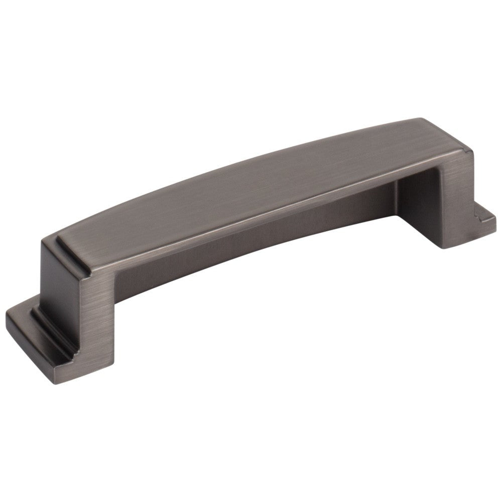 Hardware Resources 96 mm Center-to-Center Satin Nickel Square Renzo Cabinet Cup Pull