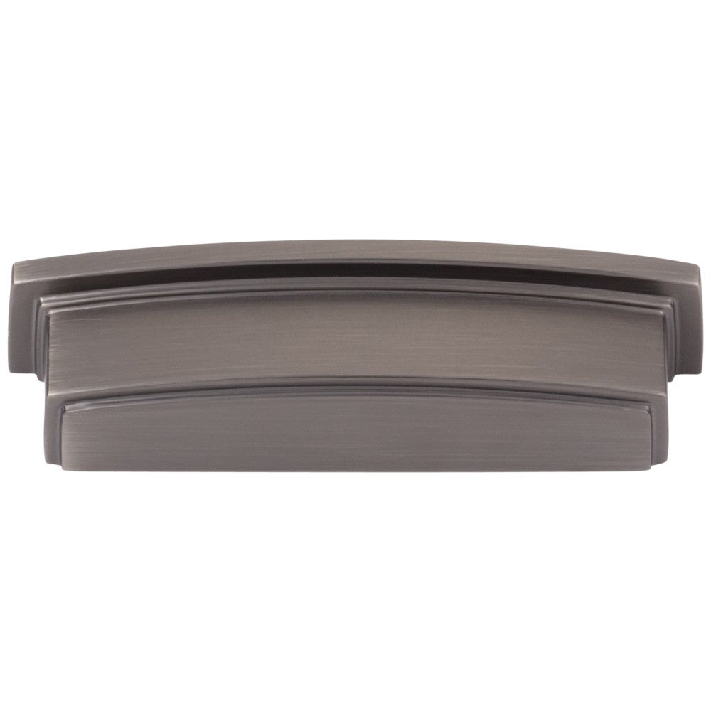 Hardware Resources 96 mm Center-to-Center Satin Nickel Square Renzo Cabinet Cup Pull