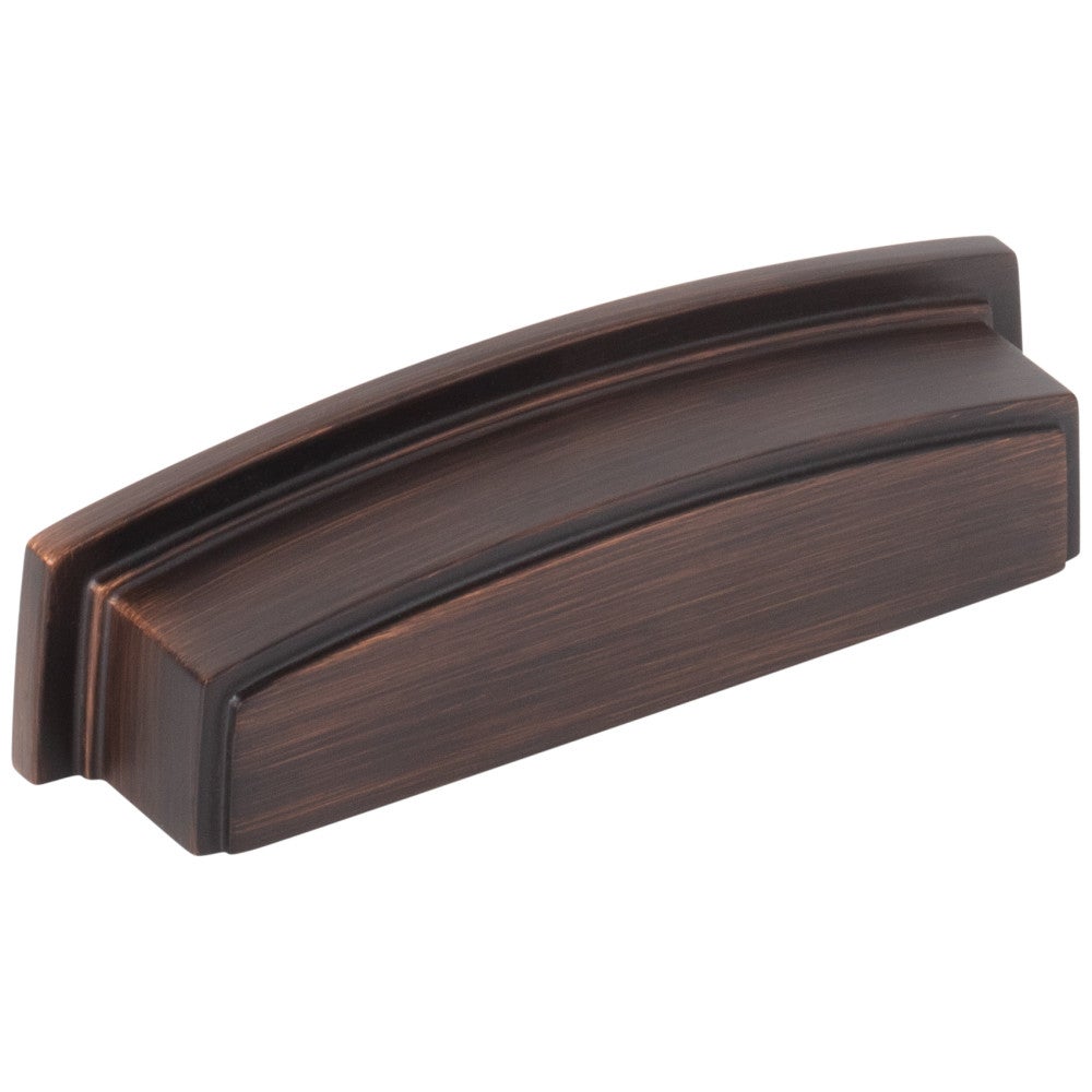Hardware Resources 96 mm Center-to-Center Satin Nickel Square Renzo Cabinet Cup Pull