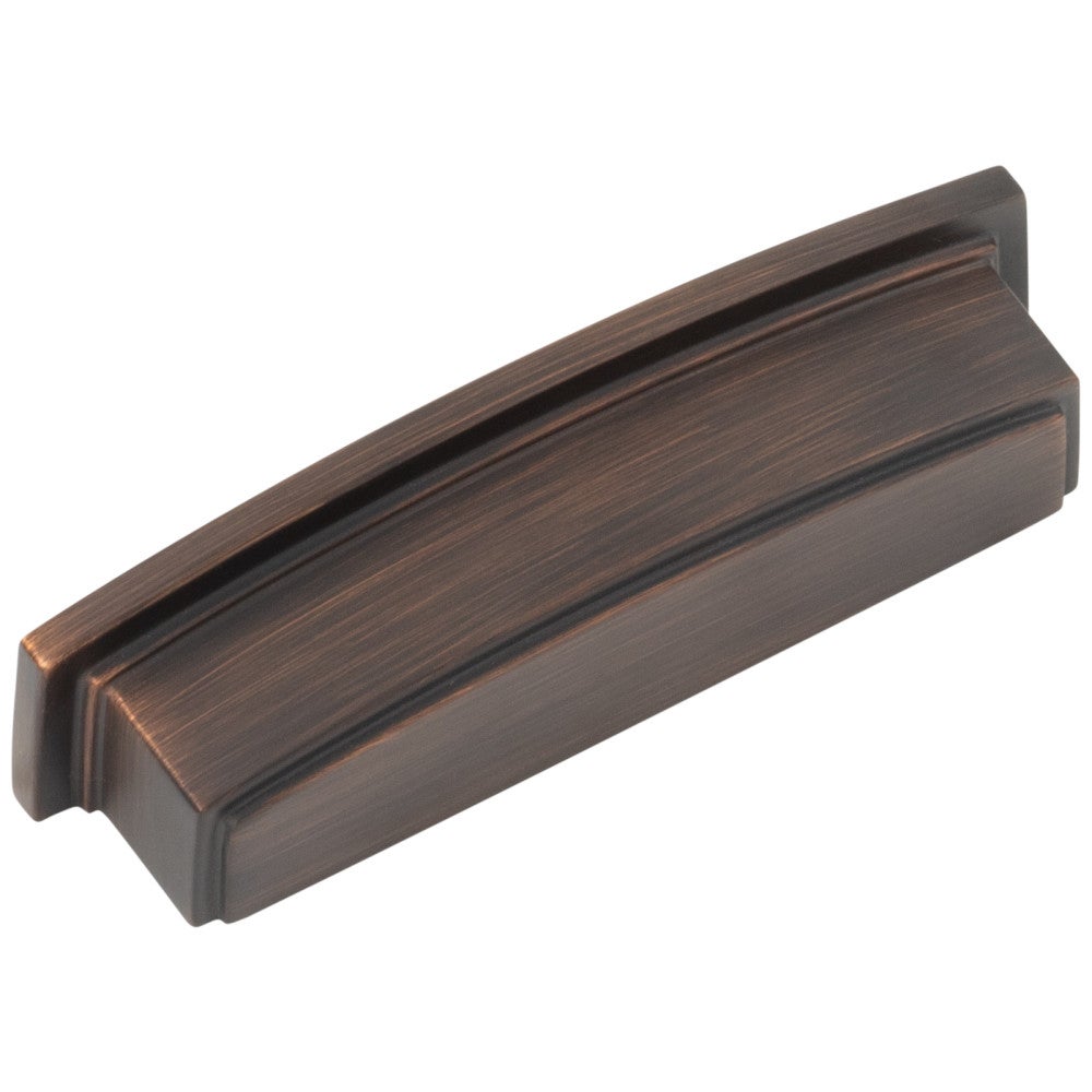 Hardware Resources 96 mm Center-to-Center Satin Nickel Square Renzo Cabinet Cup Pull