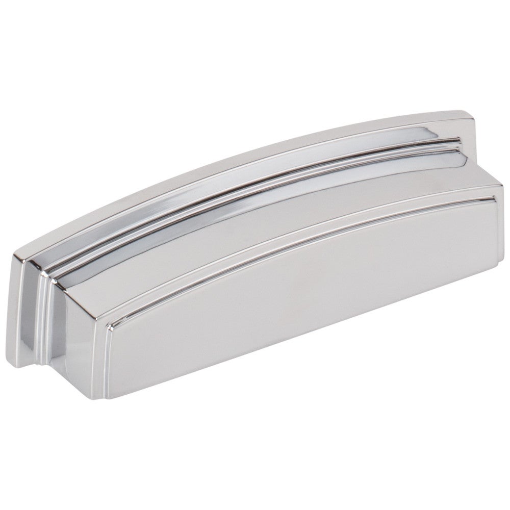 Hardware Resources 96 mm Center-to-Center Satin Nickel Square Renzo Cabinet Cup Pull