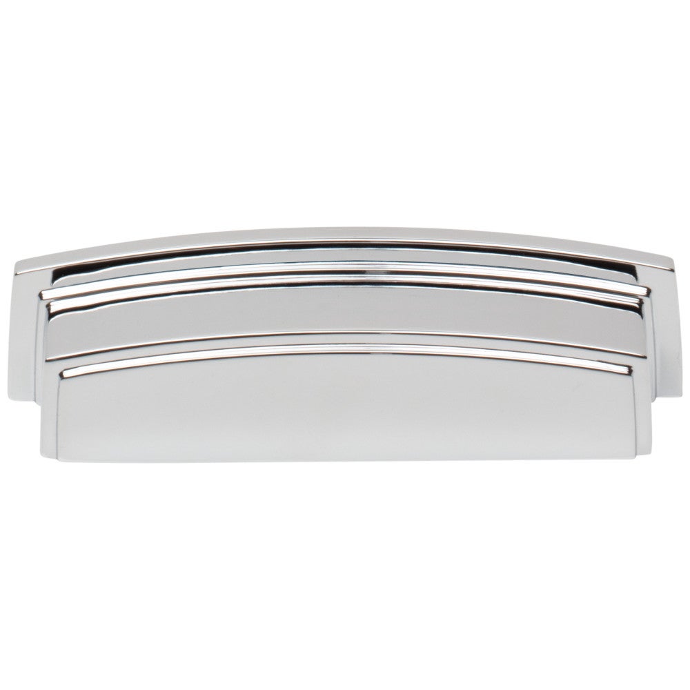 Hardware Resources 96 mm Center-to-Center Satin Nickel Square Renzo Cabinet Cup Pull