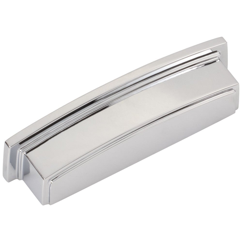 Hardware Resources 96 mm Center-to-Center Satin Nickel Square Renzo Cabinet Cup Pull