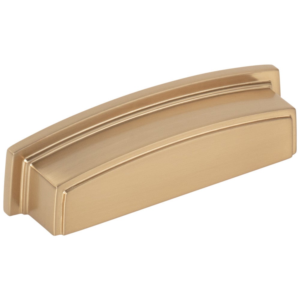 Hardware Resources 96 mm Center-to-Center Satin Nickel Square Renzo Cabinet Cup Pull