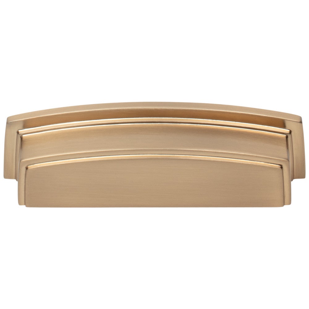 Hardware Resources 96 mm Center-to-Center Satin Nickel Square Renzo Cabinet Cup Pull