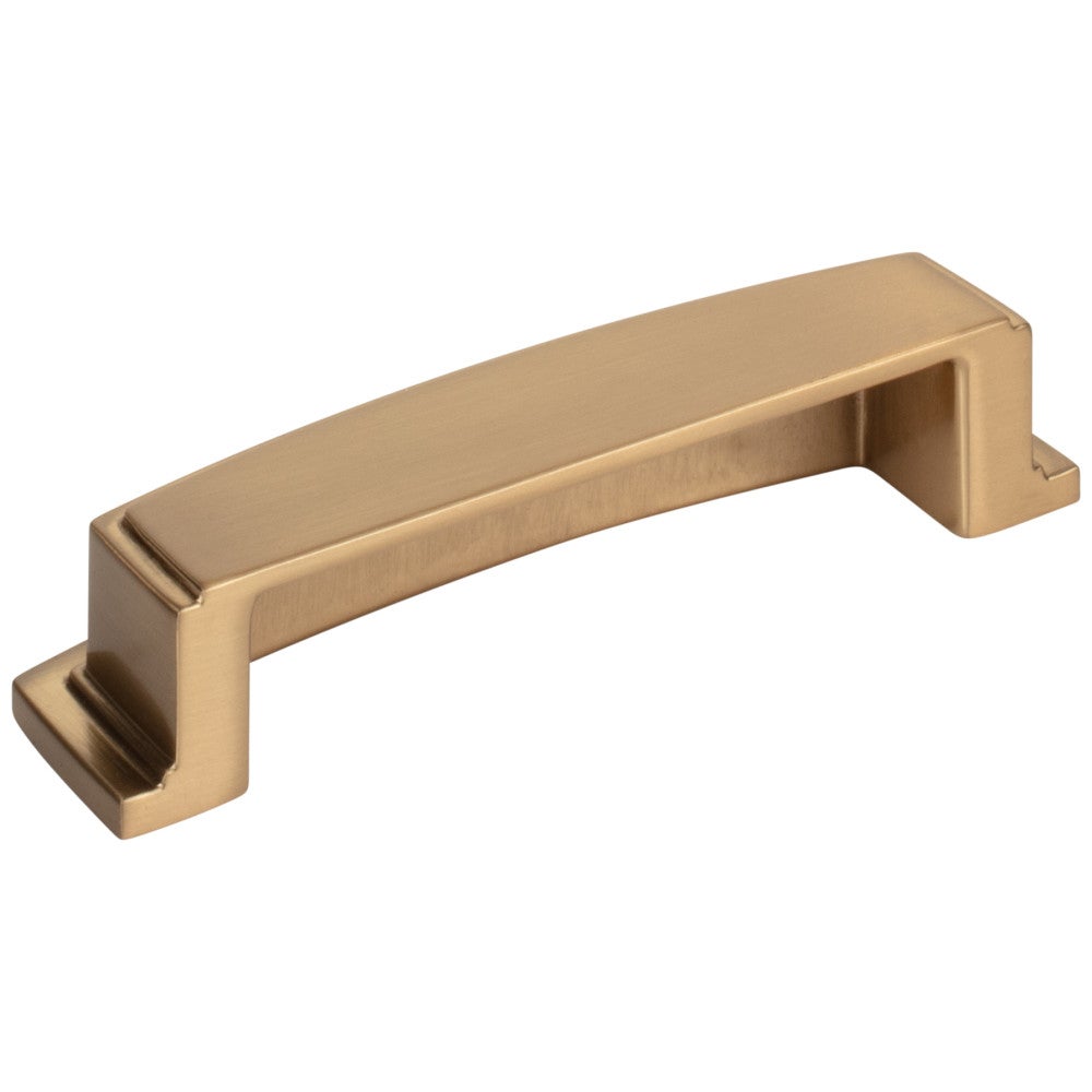 Hardware Resources 96 mm Center-to-Center Satin Nickel Square Renzo Cabinet Cup Pull