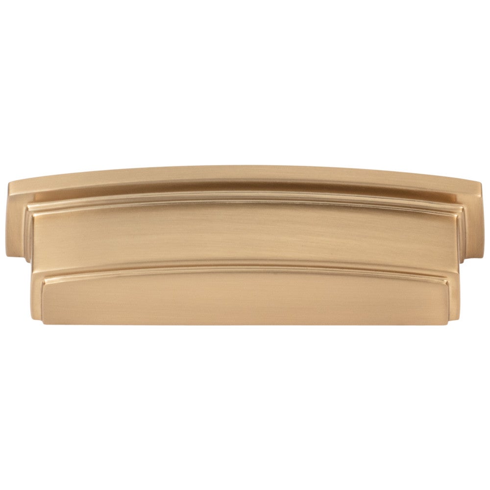 Hardware Resources 96 mm Center-to-Center Satin Nickel Square Renzo Cabinet Cup Pull