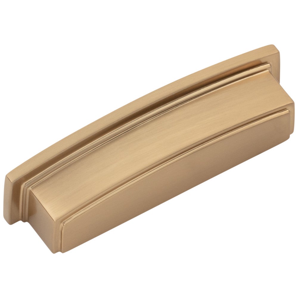 Hardware Resources 96 mm Center-to-Center Satin Nickel Square Renzo Cabinet Cup Pull