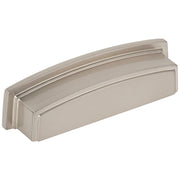Hardware Resources 96 mm Center-to-Center Satin Nickel Square Renzo Cabinet Cup Pull