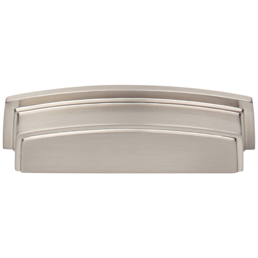 Hardware Resources 96 mm Center-to-Center Satin Nickel Square Renzo Cabinet Cup Pull