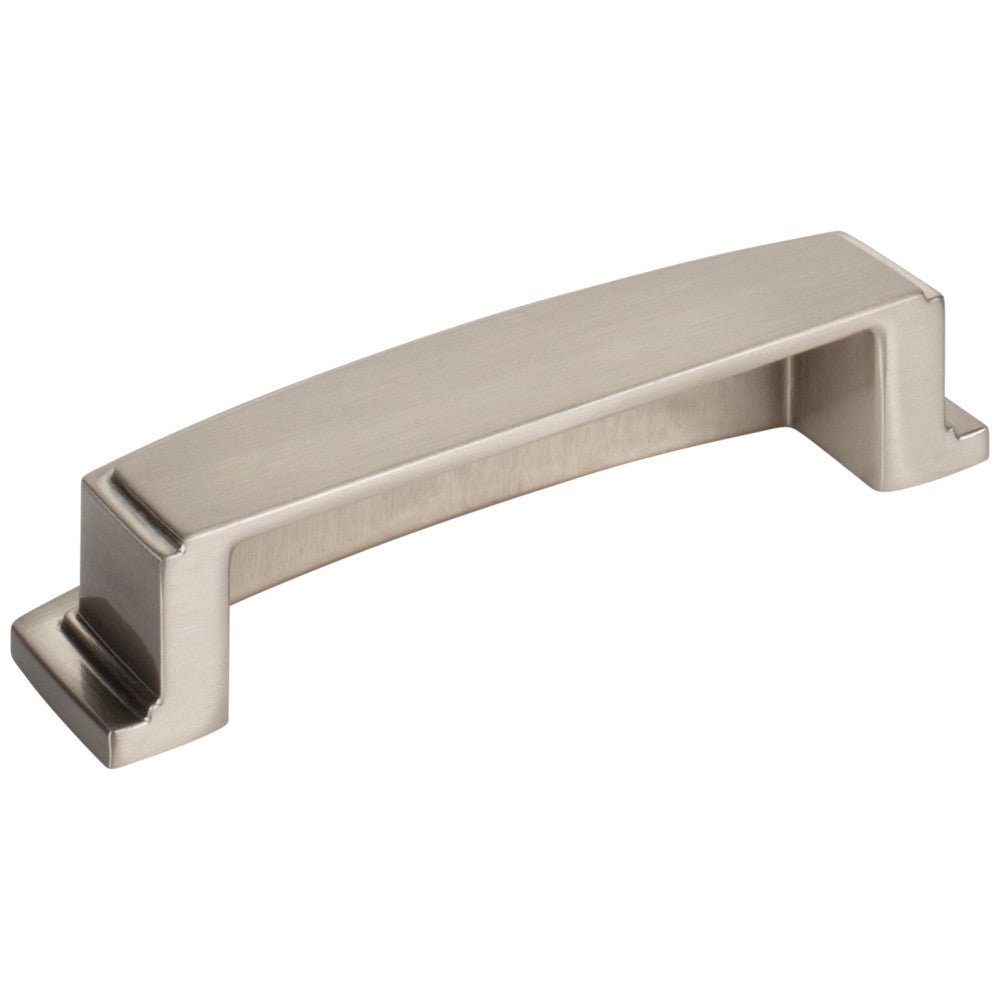 Hardware Resources 96 mm Center-to-Center Satin Nickel Square Renzo Cabinet Cup Pull