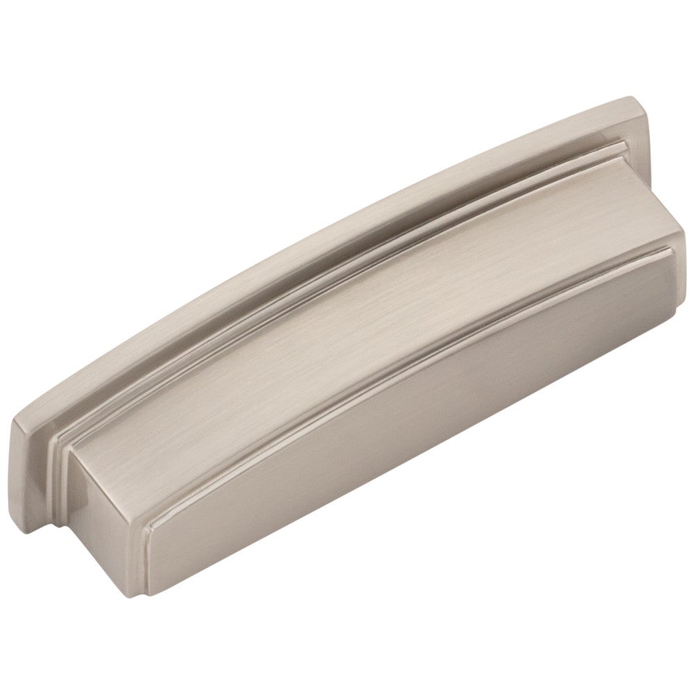 Hardware Resources 96 mm Center-to-Center Satin Nickel Square Renzo Cabinet Cup Pull