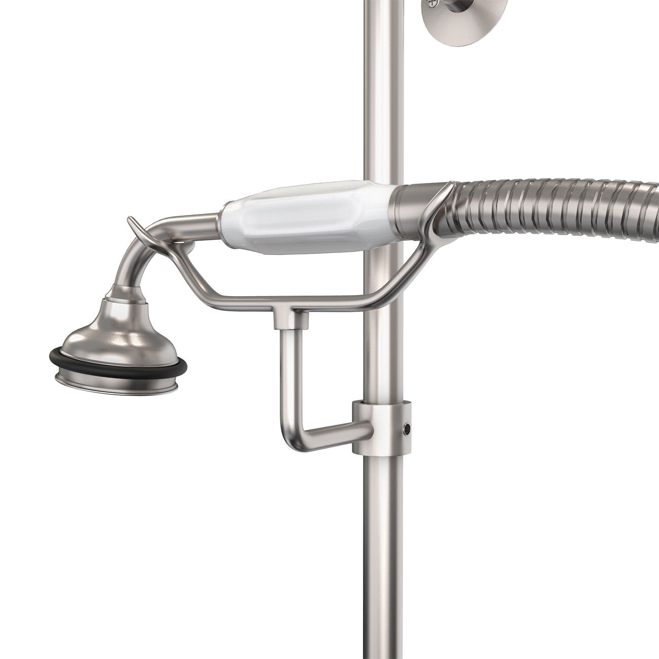 MAIDSTONE Exposed Porcelain Handle Shower Set with Handshower