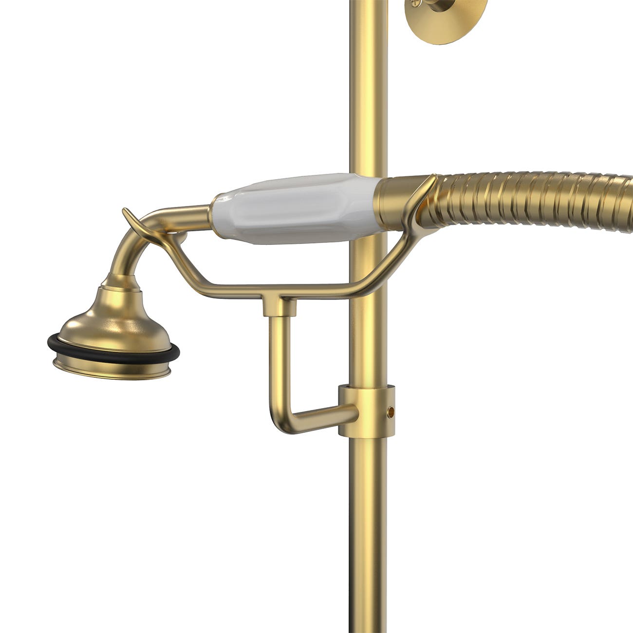 MAIDSTONE Exposed Porcelain Handle Shower Set with Handshower