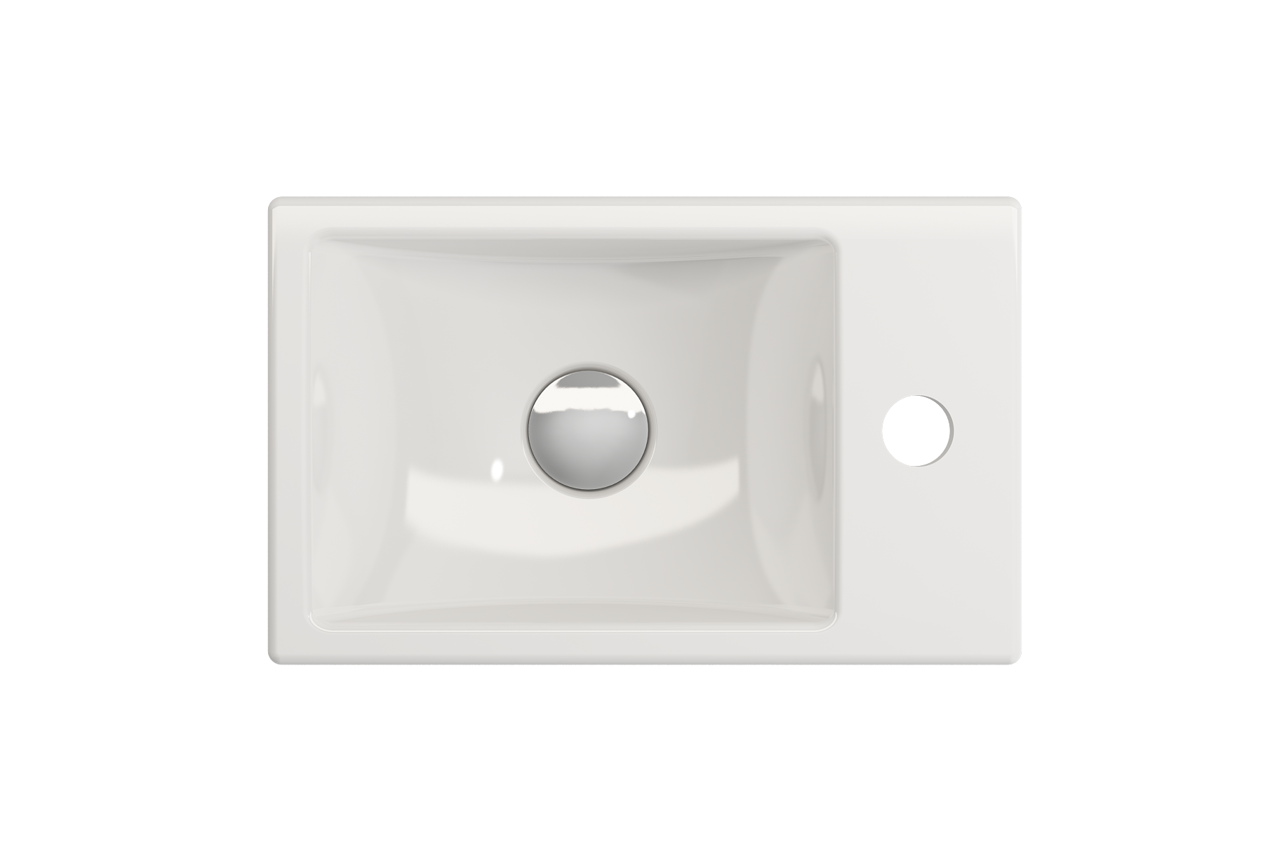 Milano Wall-Mounted Sink Fireclay 14.5 in. 1-hole Right Side Faucet Deck 1419