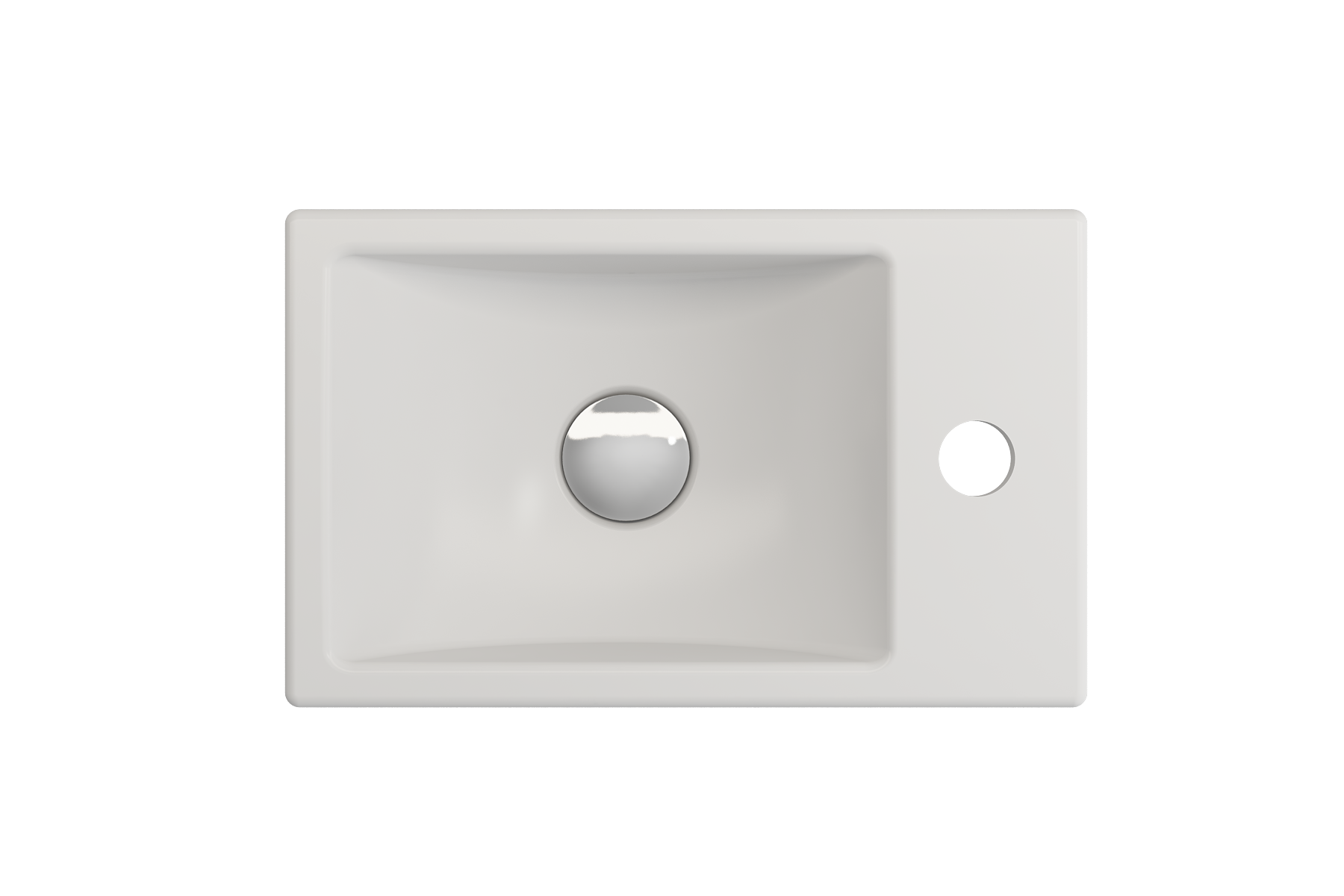 Milano Wall-Mounted Sink Fireclay 14.5 in. 1-hole Right Side Faucet Deck 1419