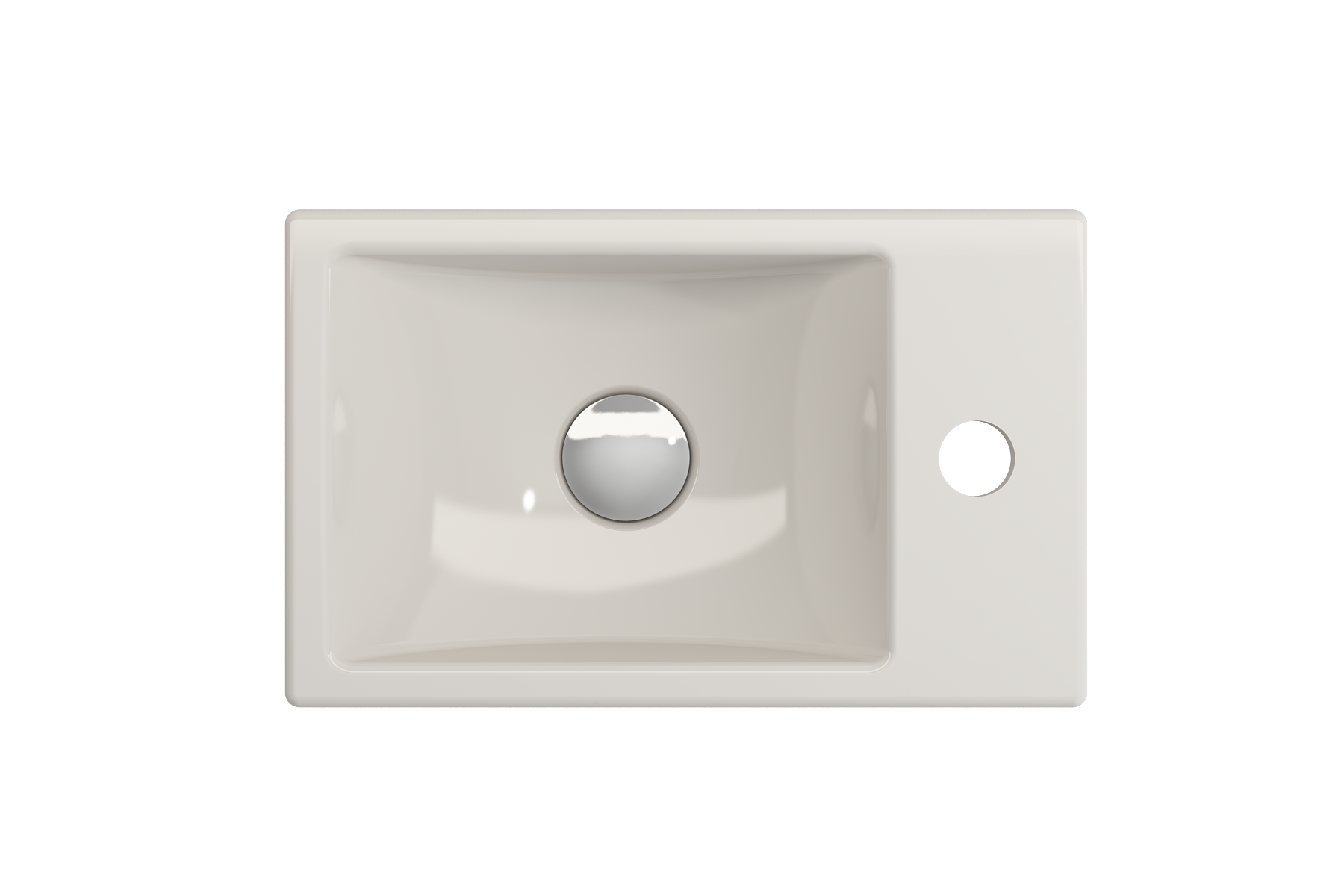 Milano Wall-Mounted Sink Fireclay 14.5 in. 1-hole Right Side Faucet Deck 1419