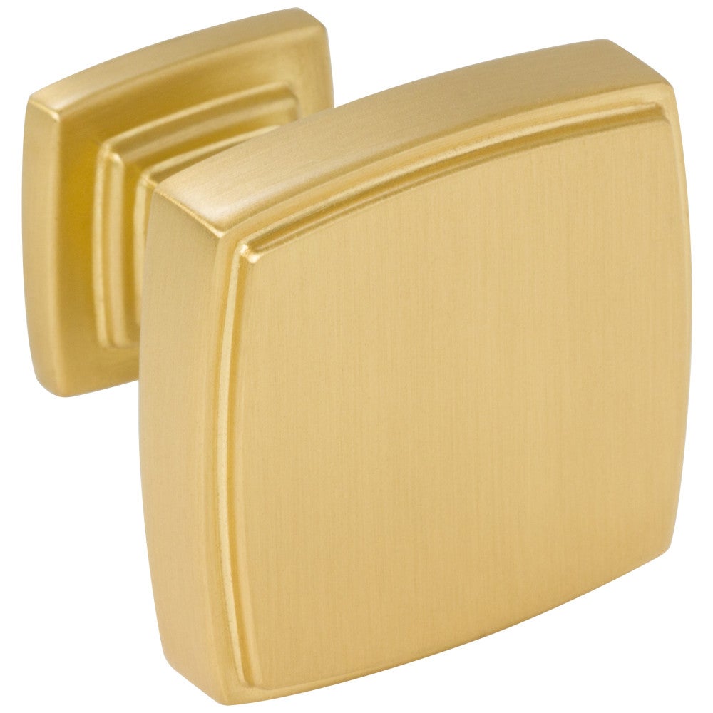 Hardware Resources 1-1/4" Overall Length Satin Nickel Square Renzo Cabinet Knob