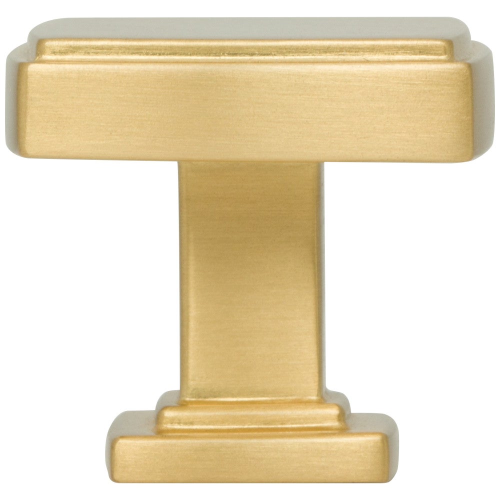 Hardware Resources 1-1/4" Overall Length Satin Nickel Square Renzo Cabinet Knob