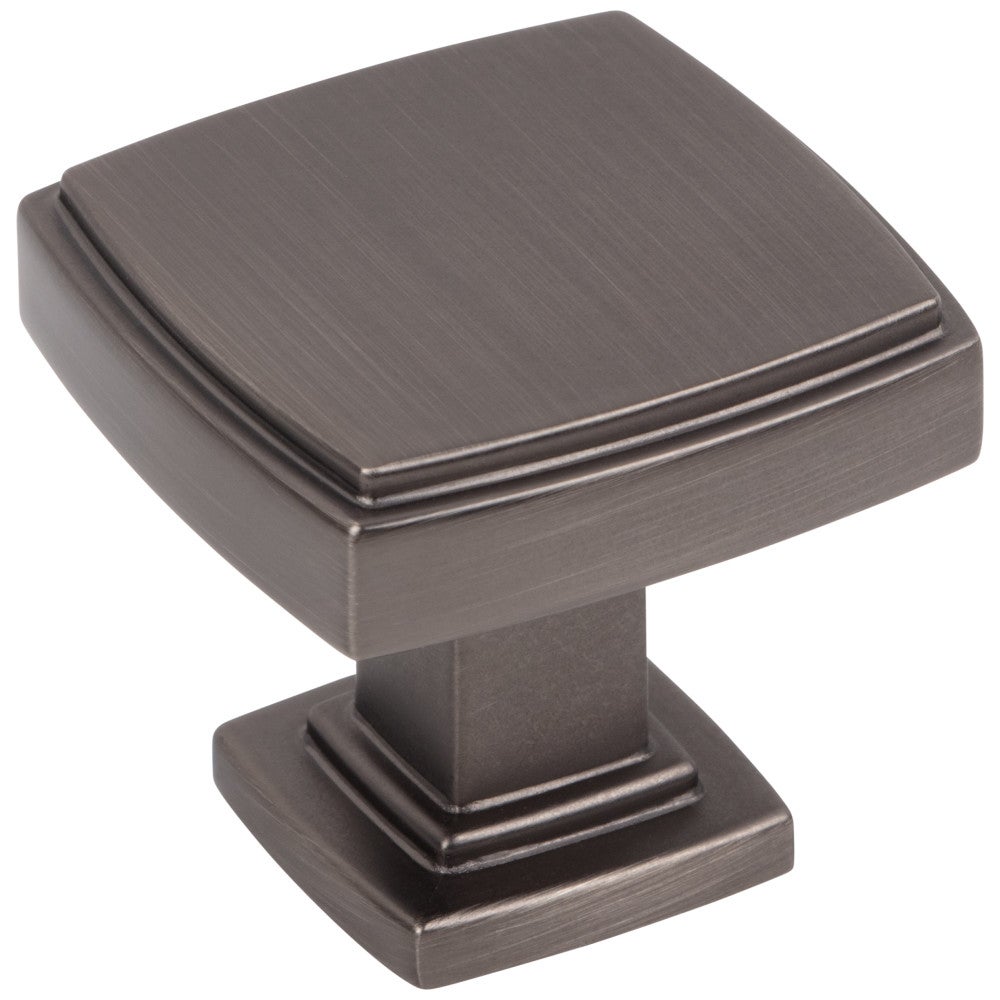 Hardware Resources 1-1/4" Overall Length Satin Nickel Square Renzo Cabinet Knob