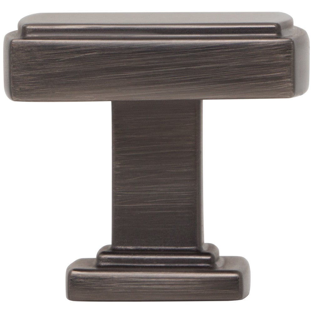 Hardware Resources 1-1/4" Overall Length Satin Nickel Square Renzo Cabinet Knob