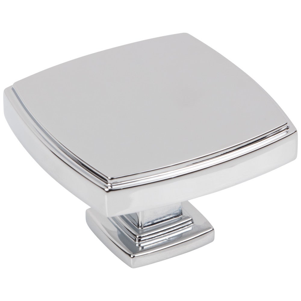 Hardware Resources 1-1/4" Overall Length Satin Nickel Square Renzo Cabinet Knob