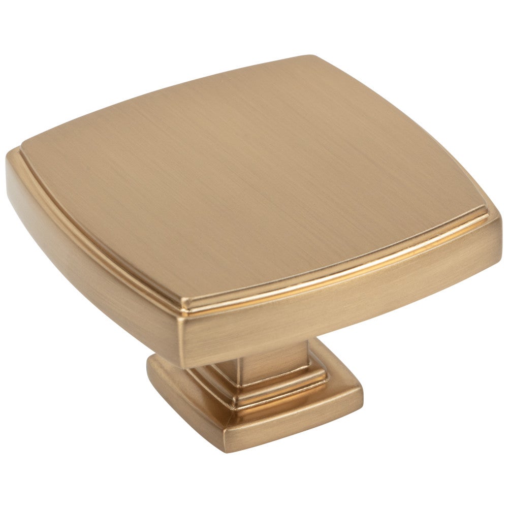 Hardware Resources 1-1/4" Overall Length Satin Nickel Square Renzo Cabinet Knob
