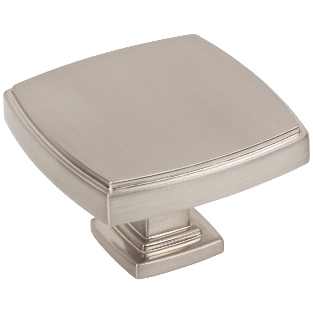 Hardware Resources 1-1/4" Overall Length Satin Nickel Square Renzo Cabinet Knob