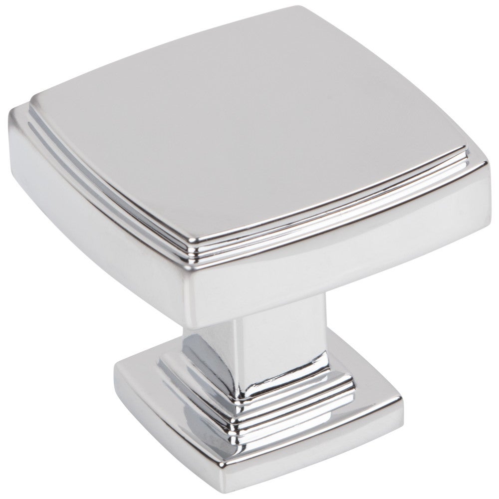 Hardware Resources 1-1/4" Overall Length Satin Nickel Square Renzo Cabinet Knob