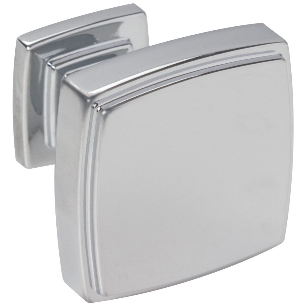 Hardware Resources 1-1/4" Overall Length Satin Nickel Square Renzo Cabinet Knob