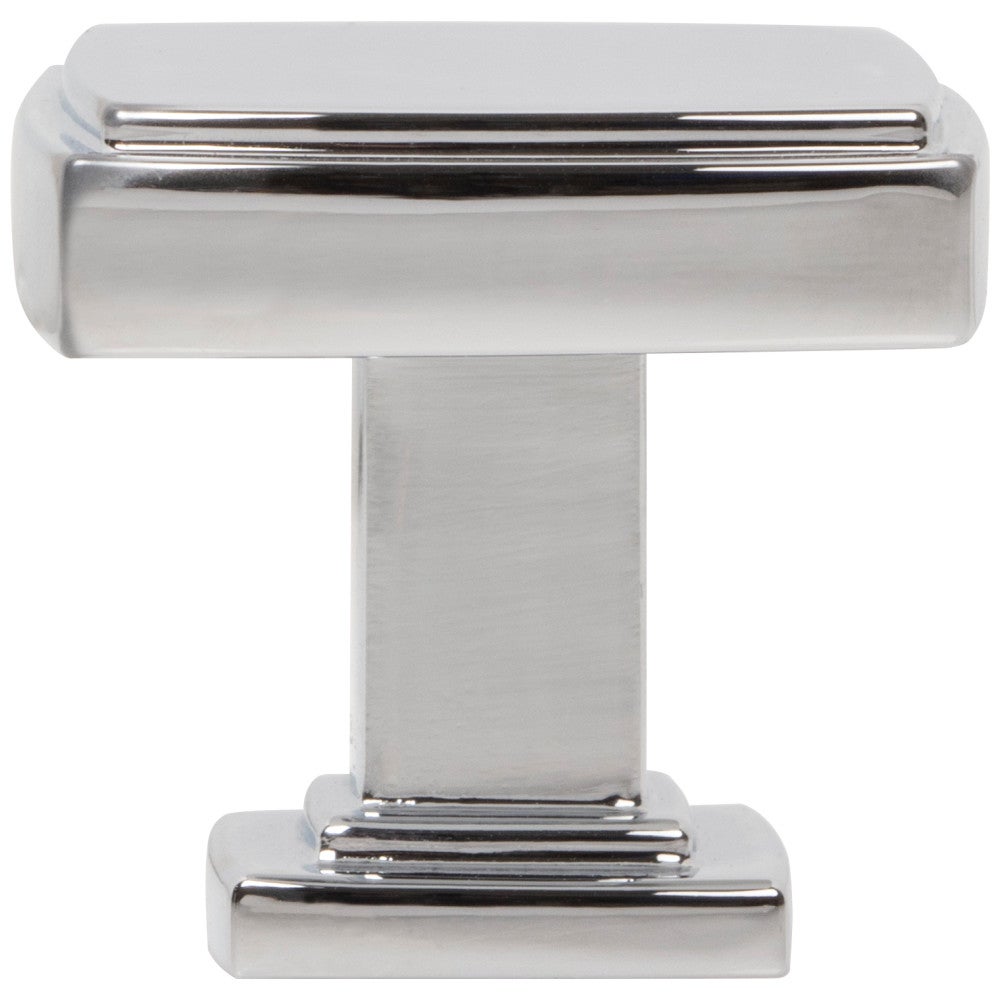 Hardware Resources 1-1/4" Overall Length Satin Nickel Square Renzo Cabinet Knob