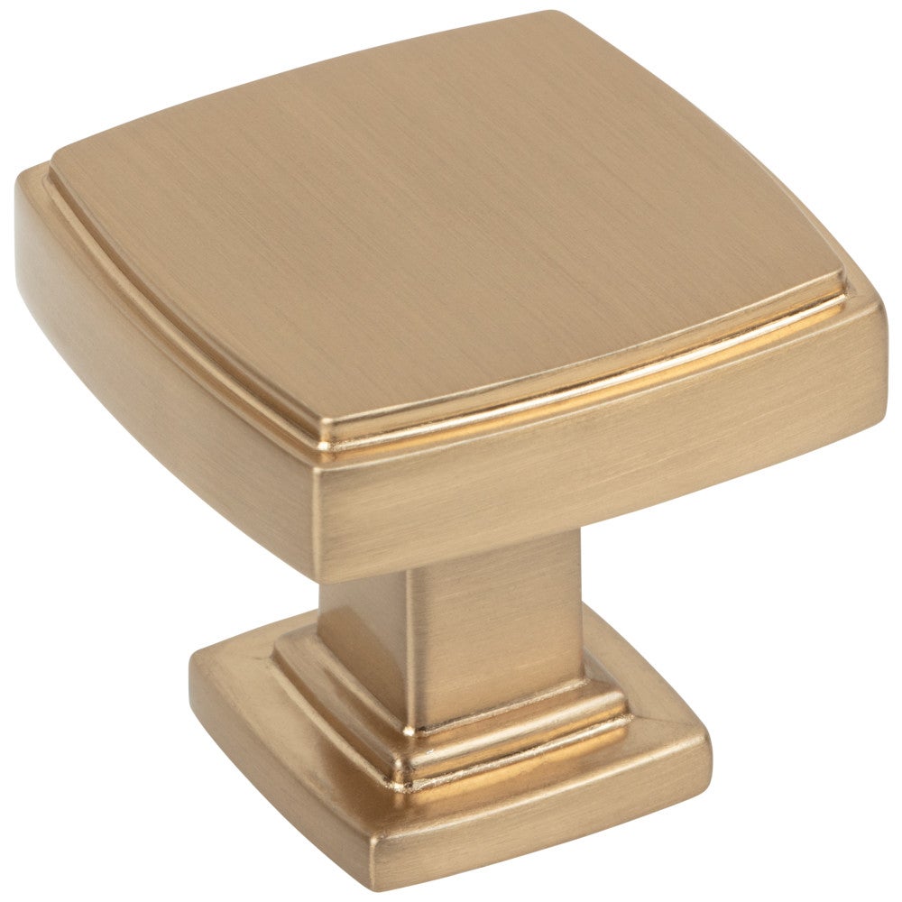 Hardware Resources 1-1/4" Overall Length Satin Nickel Square Renzo Cabinet Knob