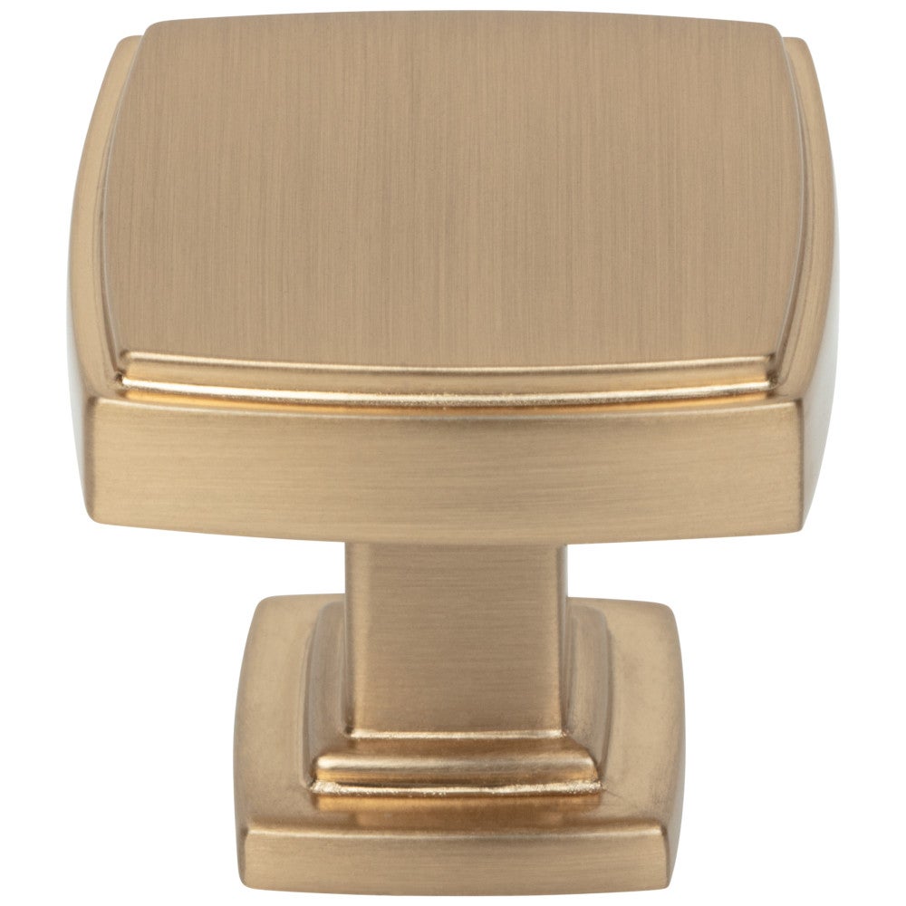 Hardware Resources 1-1/4" Overall Length Satin Nickel Square Renzo Cabinet Knob