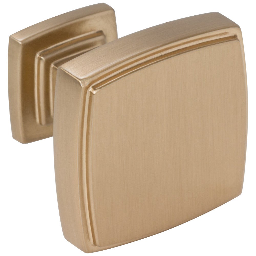 Hardware Resources 1-1/4" Overall Length Satin Nickel Square Renzo Cabinet Knob