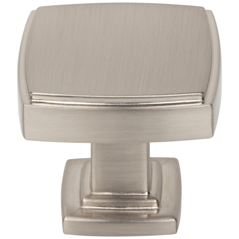 Hardware Resources 1-1/4" Overall Length Satin Nickel Square Renzo Cabinet Knob