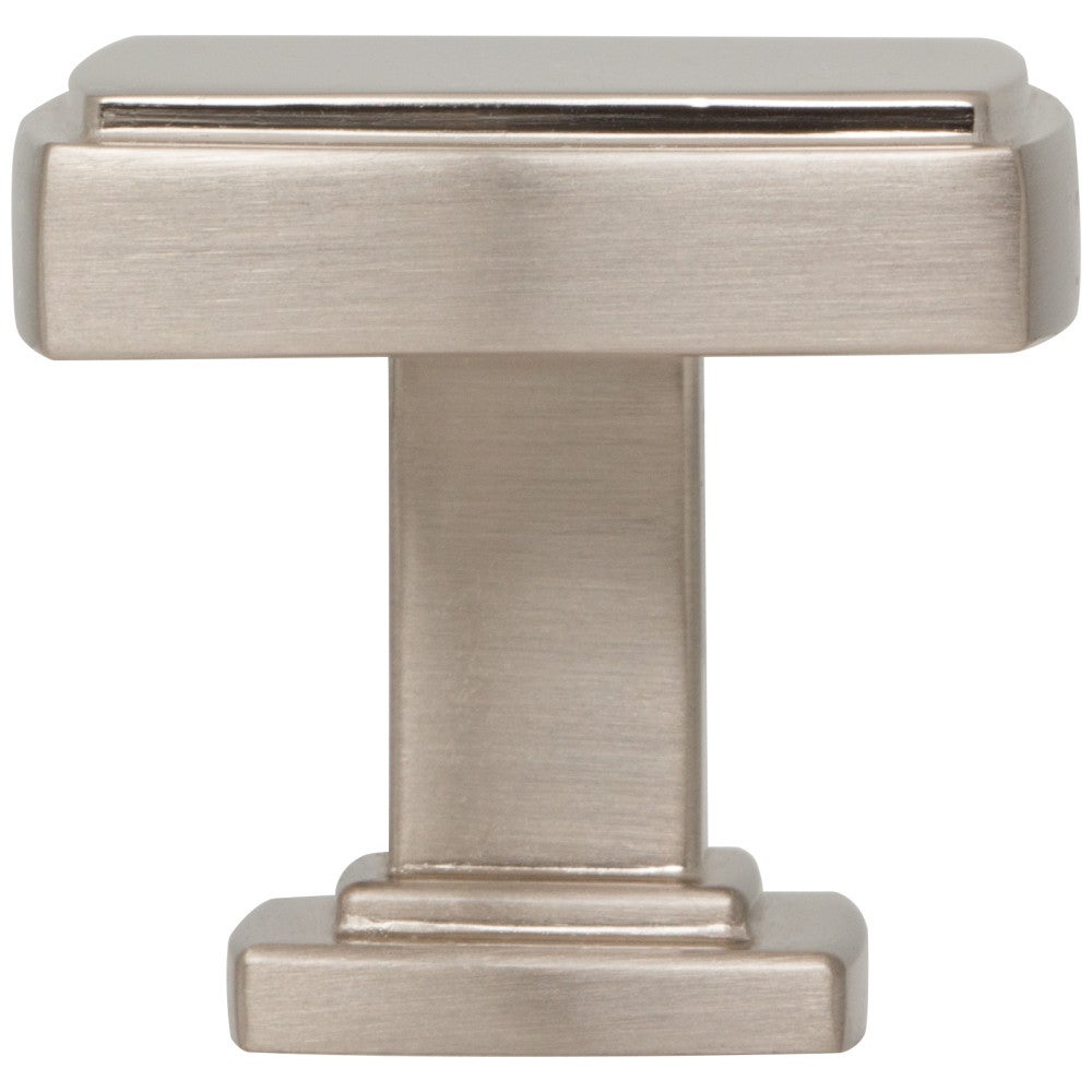 Hardware Resources 1-1/4" Overall Length Satin Nickel Square Renzo Cabinet Knob