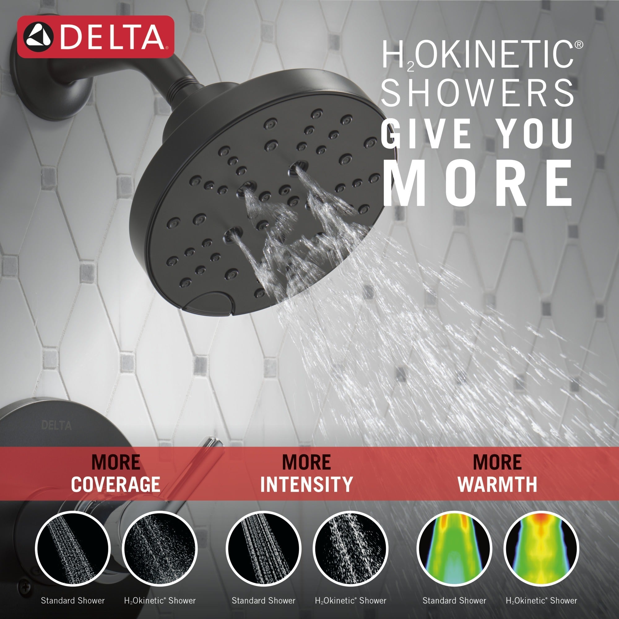 Delta Nicoli® Monitor® 14 Series H2Okinetic® Shower