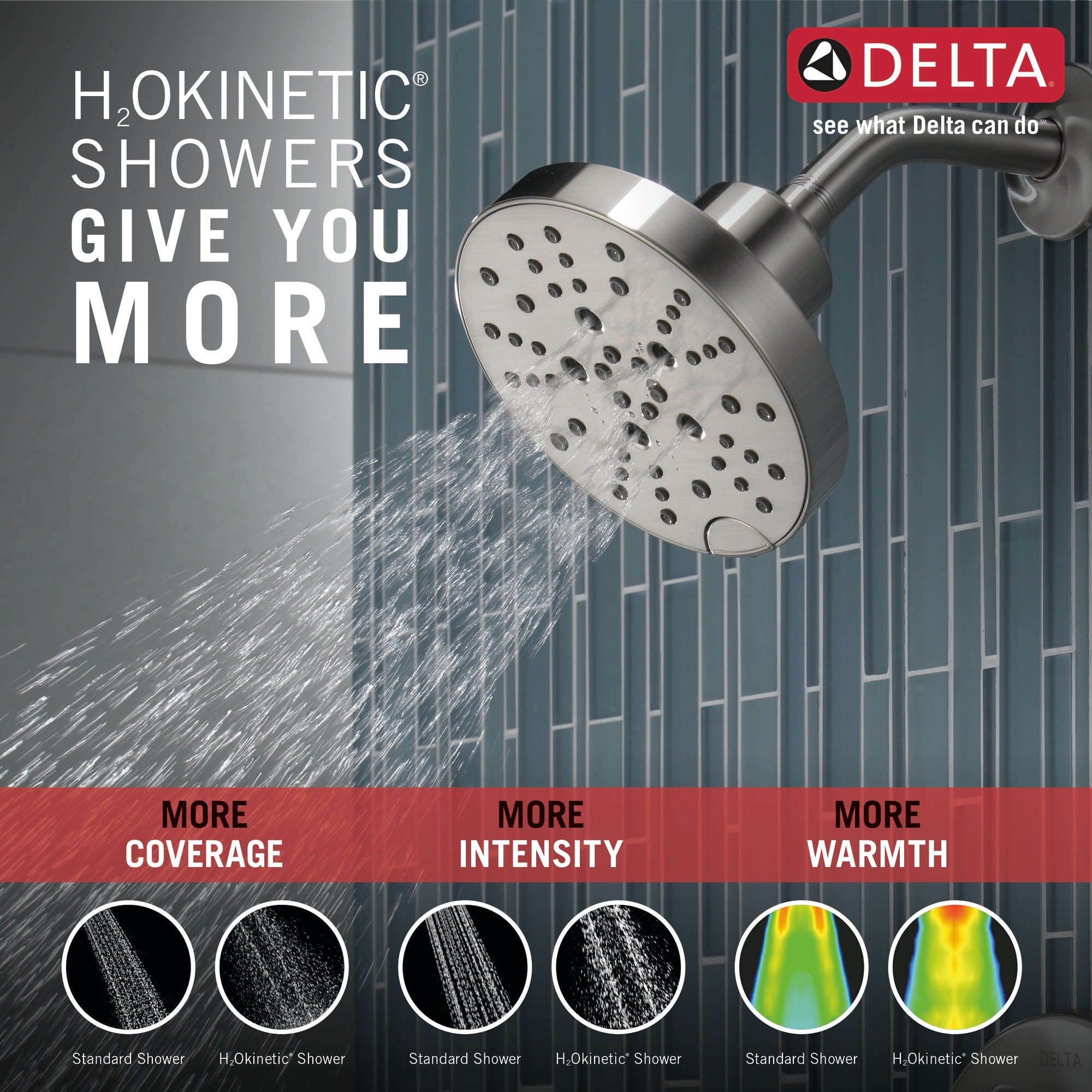 Delta Nicoli® Monitor® 14 Series H2Okinetic® Shower