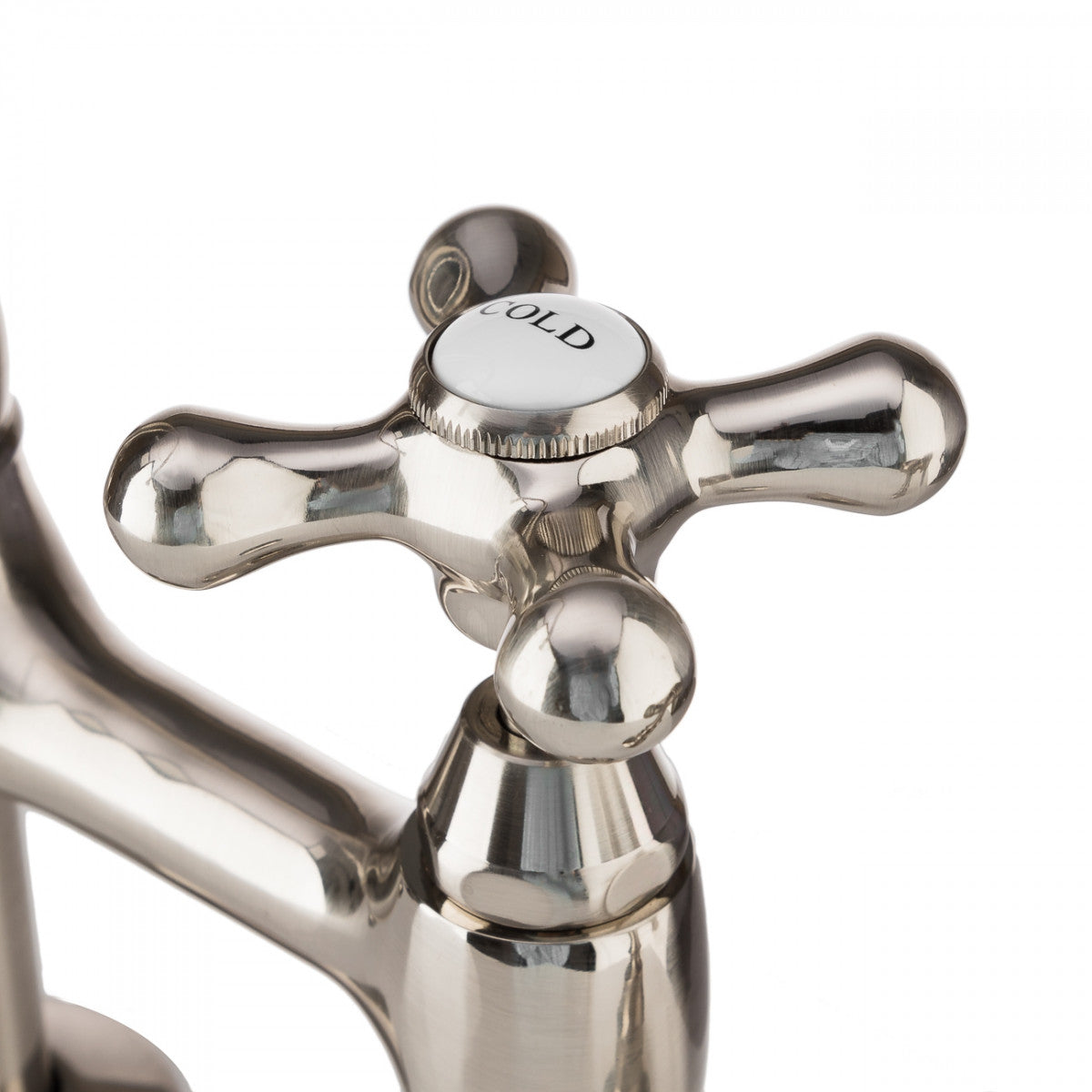 MAIDSTONE Adriana Bridge Kitchen Faucet - Metal Cross Handles