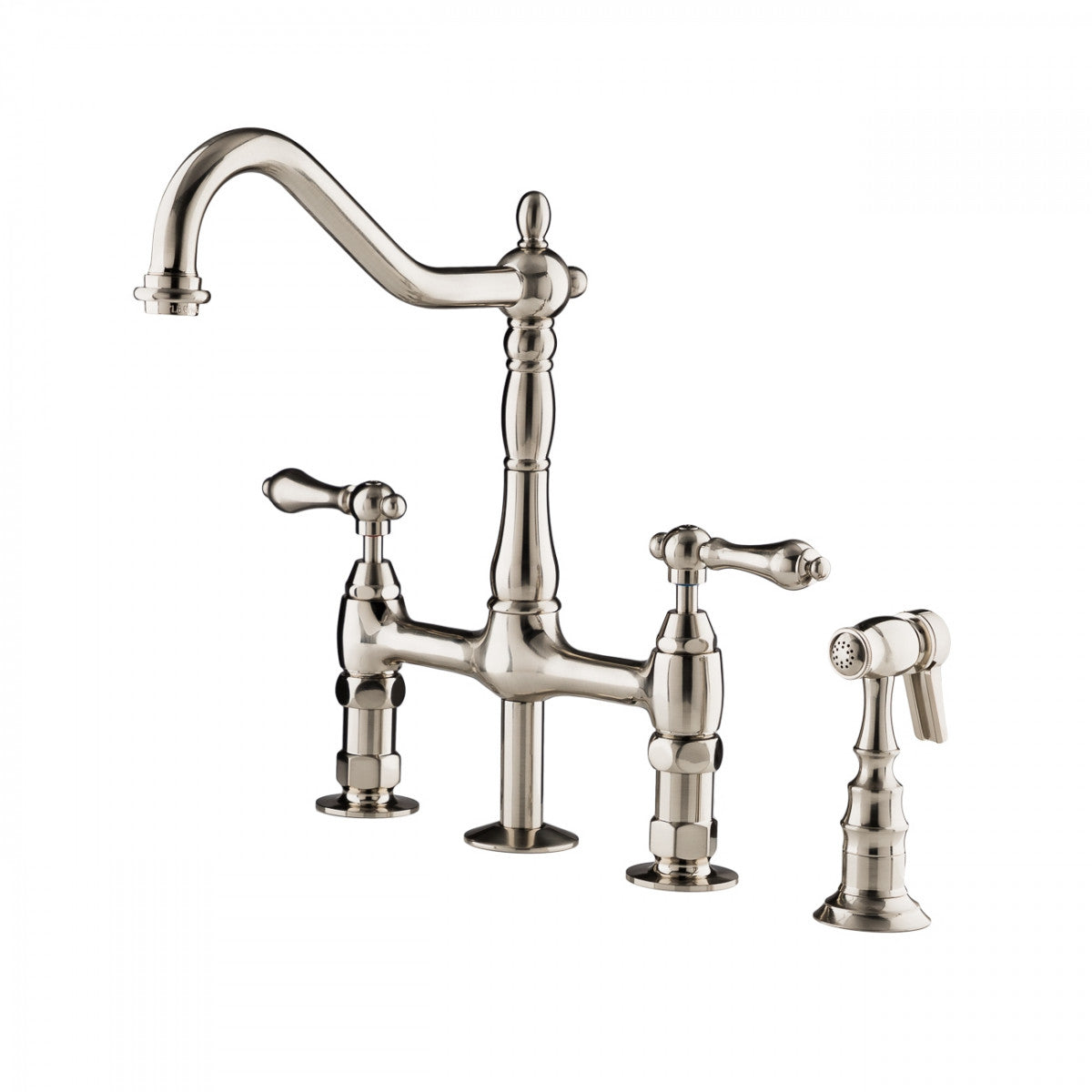 MAIDSTONE Adriana Bridge Kitchen Faucet - Metal Lever Handles